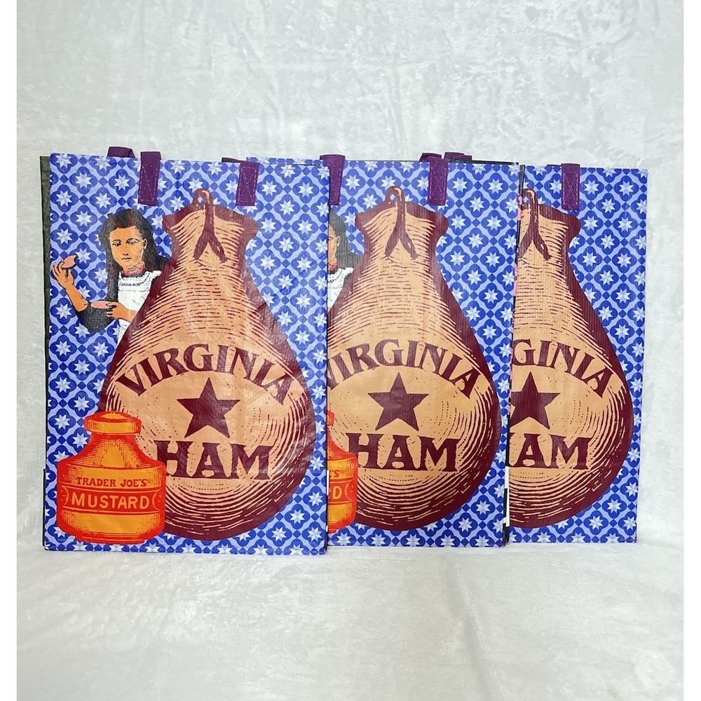 Trader Joe's Virginia Reusable Bags Set Of 3